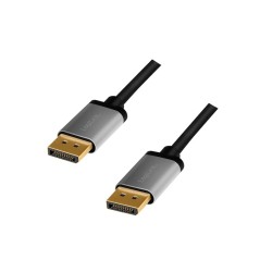 LogiLink DisplayPort Cable 3m Black - High-Quality, Durable Connection for Superior Performance (4052792062045)